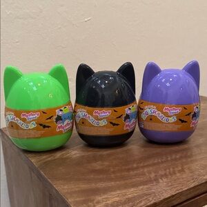 Squishmallows (3) Mystery Squad Green, Black, and Purple